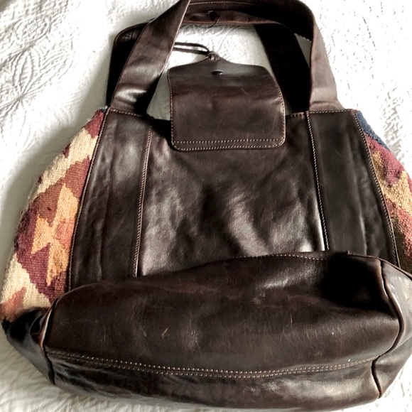 Calleen Cordero Leather and Kilim Shoulder Bag - Picture 5 of 13
